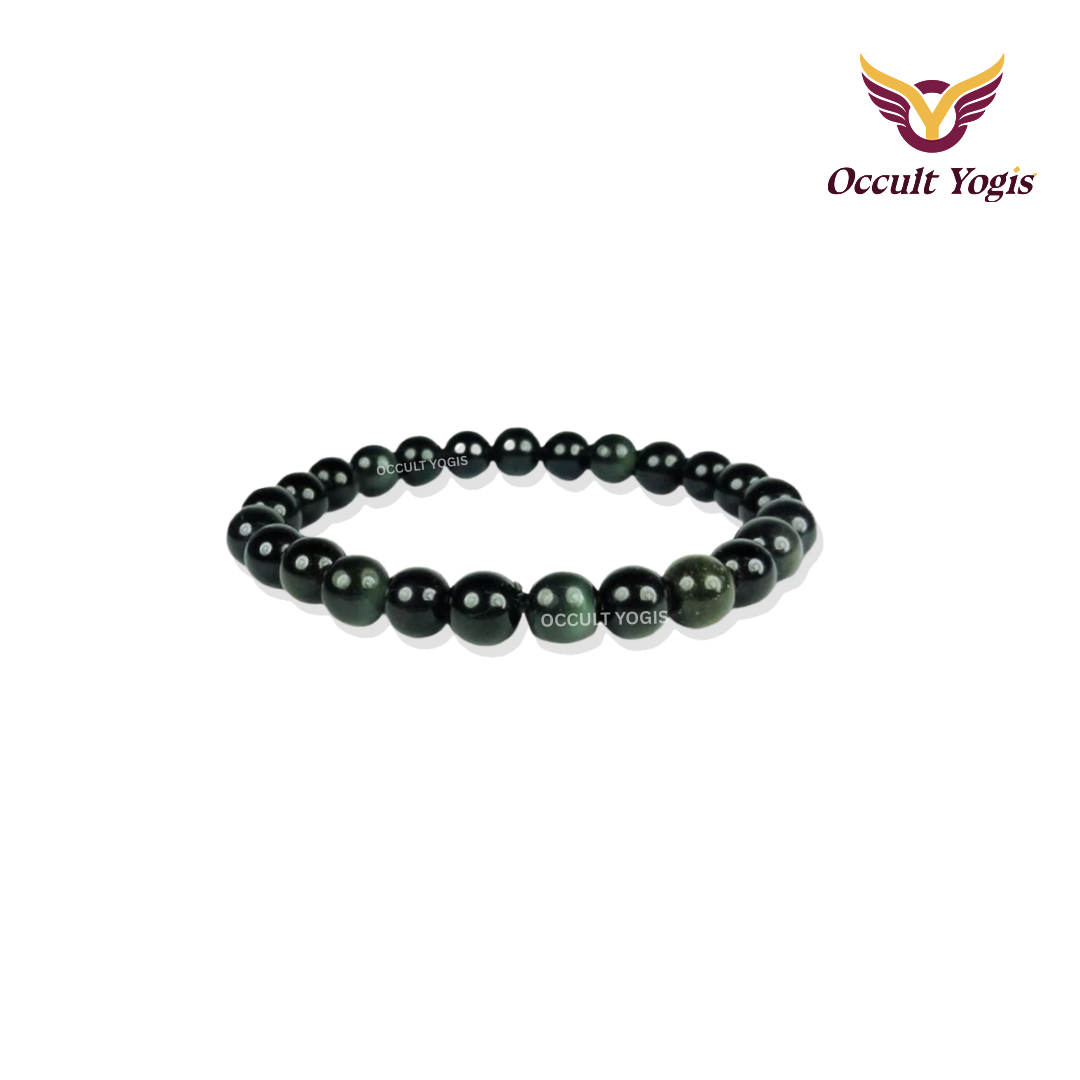 Black Obsidian Crystal Bracelet