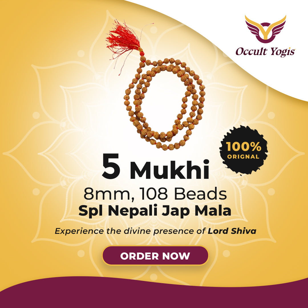 Jaap Mala 5 Mukhi 8mm