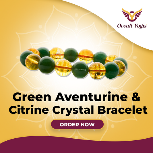 Green Aventurine & Citrine Crystal Bracelet