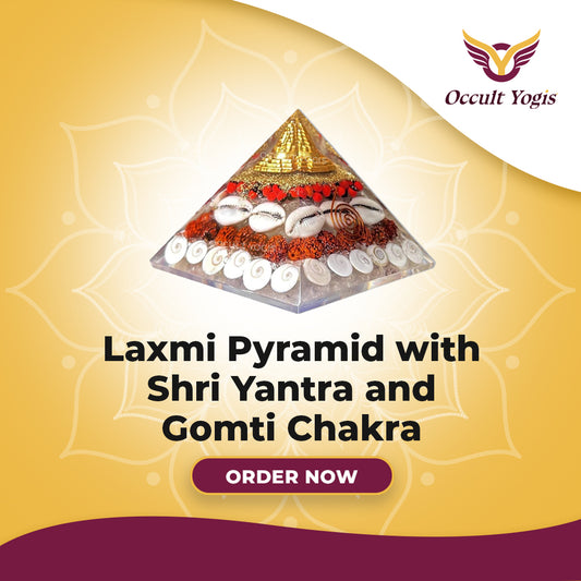 Laxmi Pyramid with Shri Yantra and Gomti Chakra