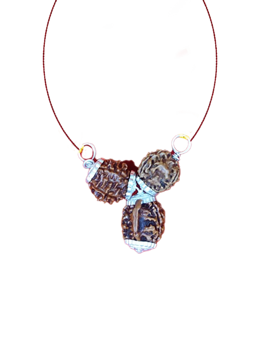 Saraswati Kawach Nepali + Silver Capping + Red Dhaga